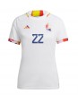 Ženski Nogometna dresi replika Belgija Charles De Ketelaere #22 Gostujoči SP 2022 Kratek rokav